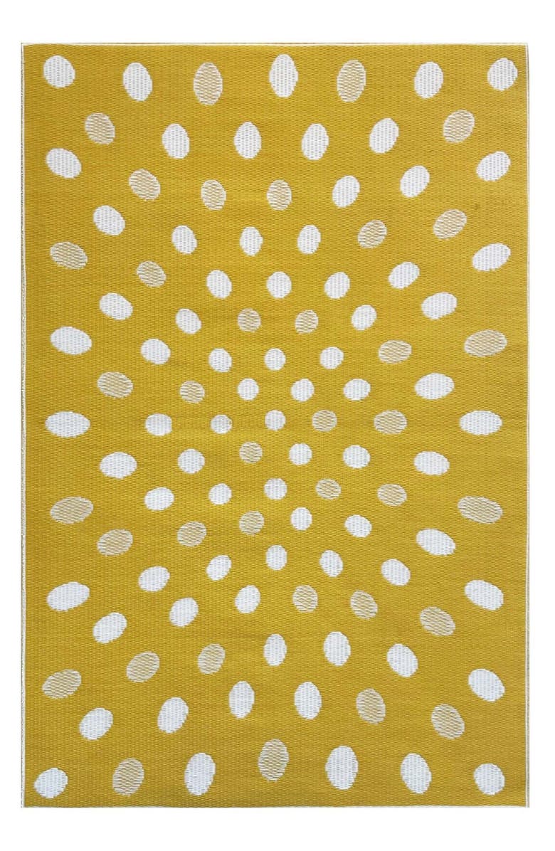 Mad Mats Dots Yellow & White, Main, color, Yellow And White