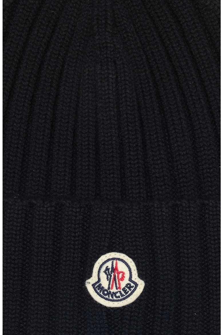 Rib Virgin Wool Beanie, Alternate, color, BLACK