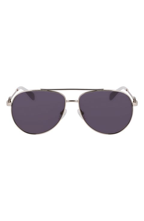Foulonn 58mm Aviator Sunglasses