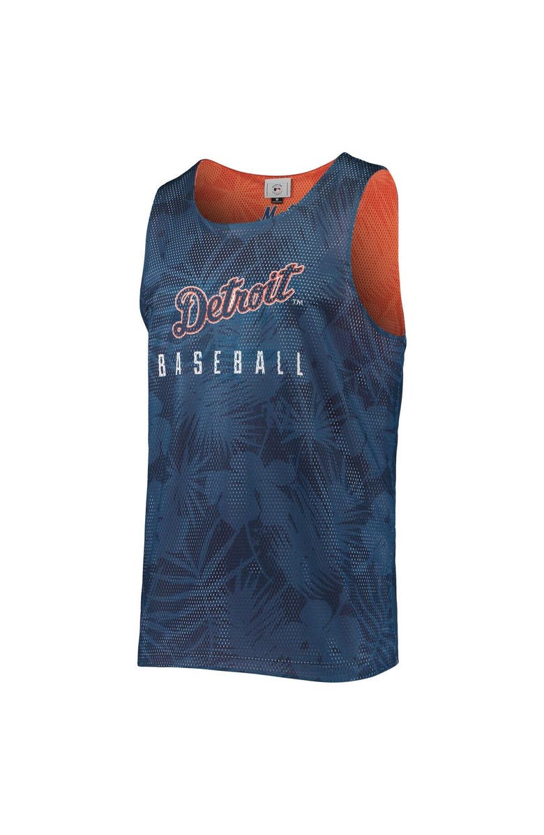 FOCO Men's FOCO Navy Detroit Tigers Floral Reversible Mesh Tank Top, Alternate, color, Navy