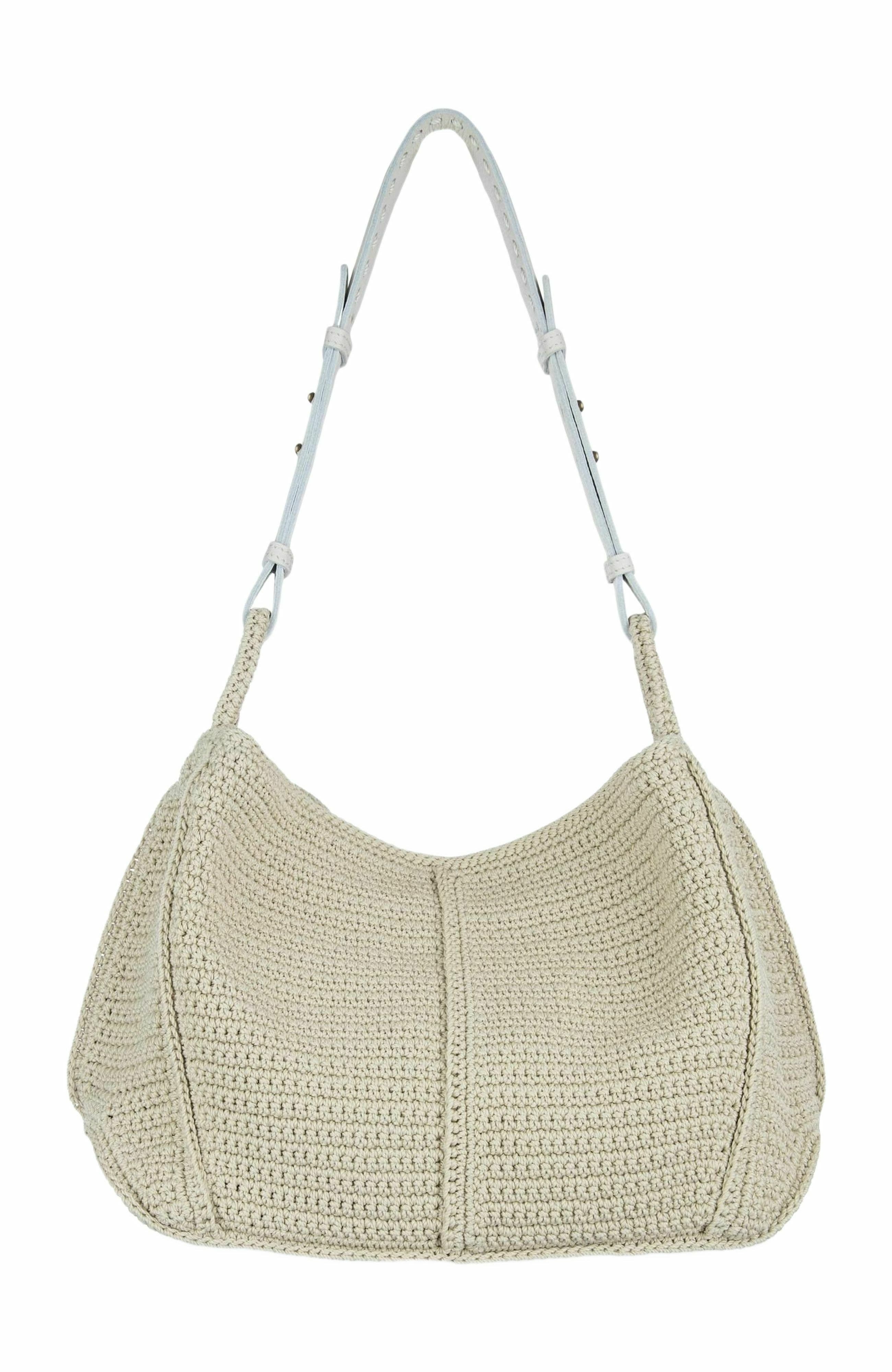 The Sak Los Feliz Hobo Leather Bag, Alternate, color, Ecru