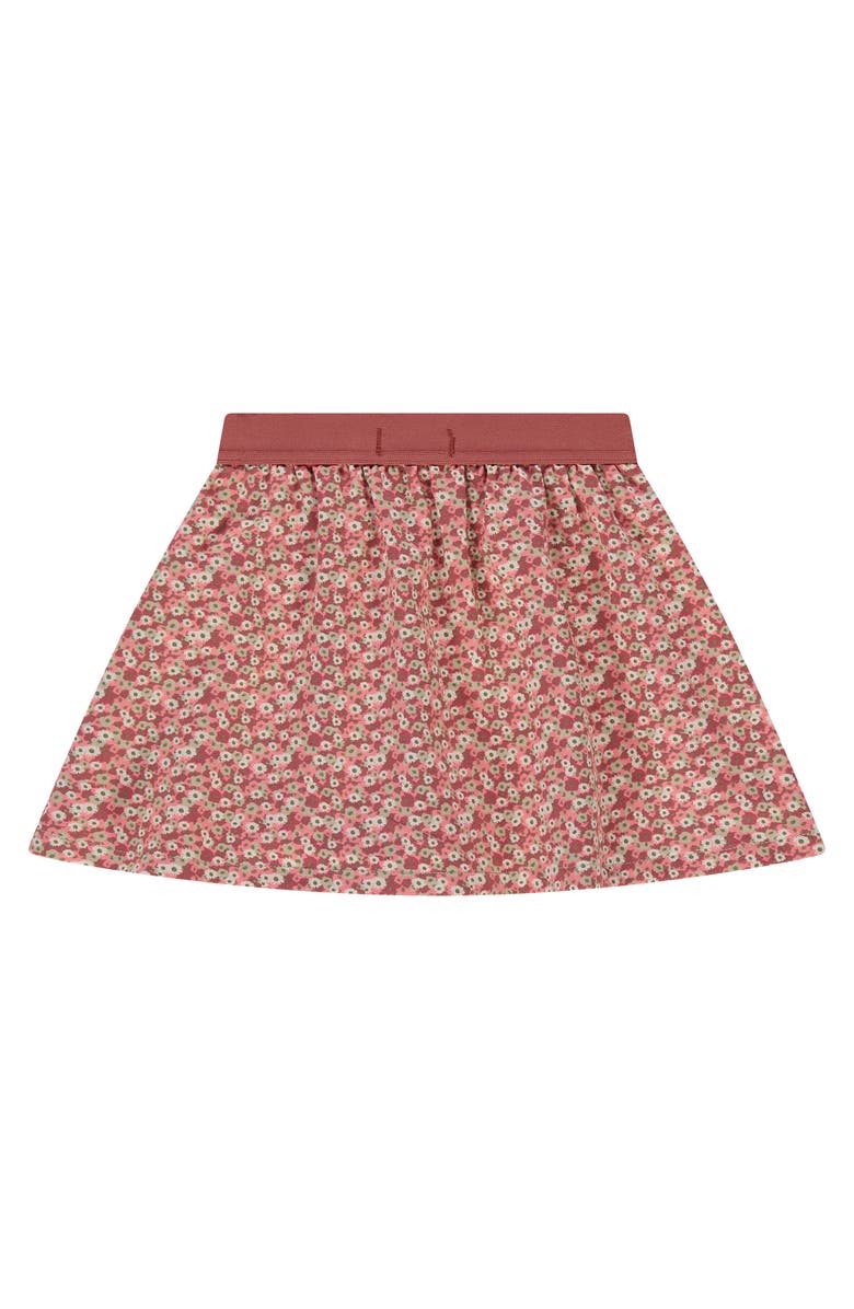 Stains and Stories by Babyface Floral Printed Skirt, Alternate, color, Beige