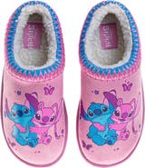 Disney Stitch & Angel Plush Lined Slippers Girls