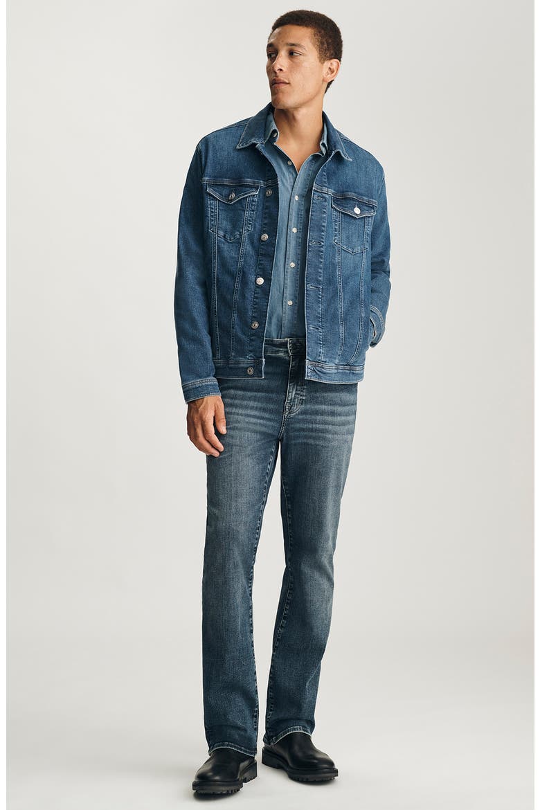 Drake Denim Trucker Jacket, Alternate, color, MID BRUSHED CLASSIC VINTAGE