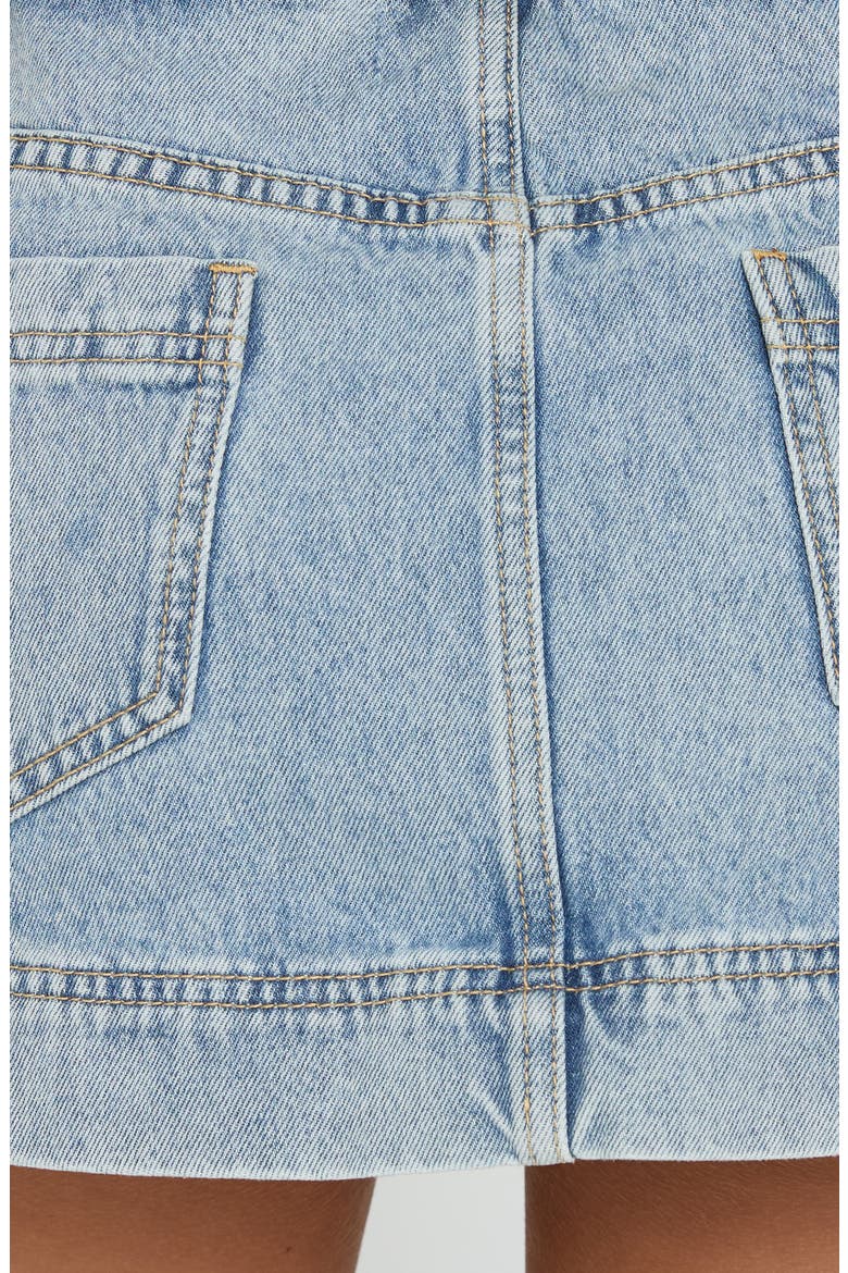 Stefenie Denim Skort, Alternate, color, LIGHT BLUE WASH