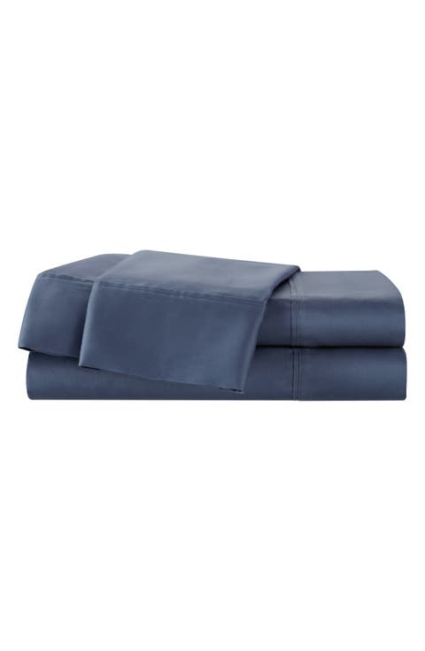 Solid 400 Thread Count Cotton Sateen Sheet Set