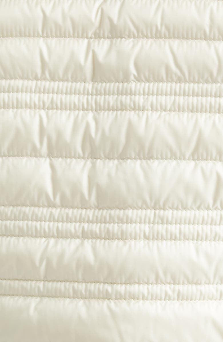 Moncler Cataire Stripe Quilted Down Puffer Jacket, Alternate, color, Neutral