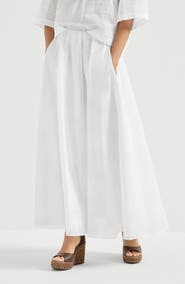Brunello Cucinelli Cotton organza broderie anglaise skirt