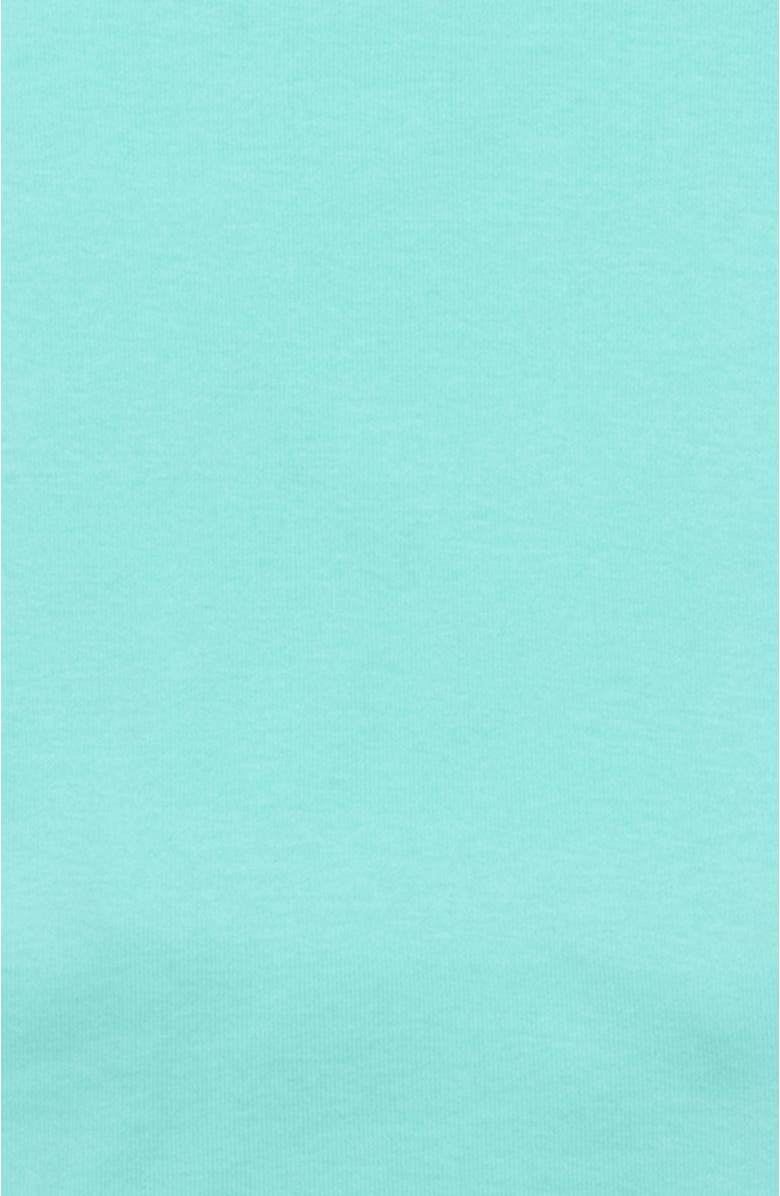 Leveret Kids Short Sleeve Cotton Solid Matching Family Pajamas, Alternate, color, Aqua