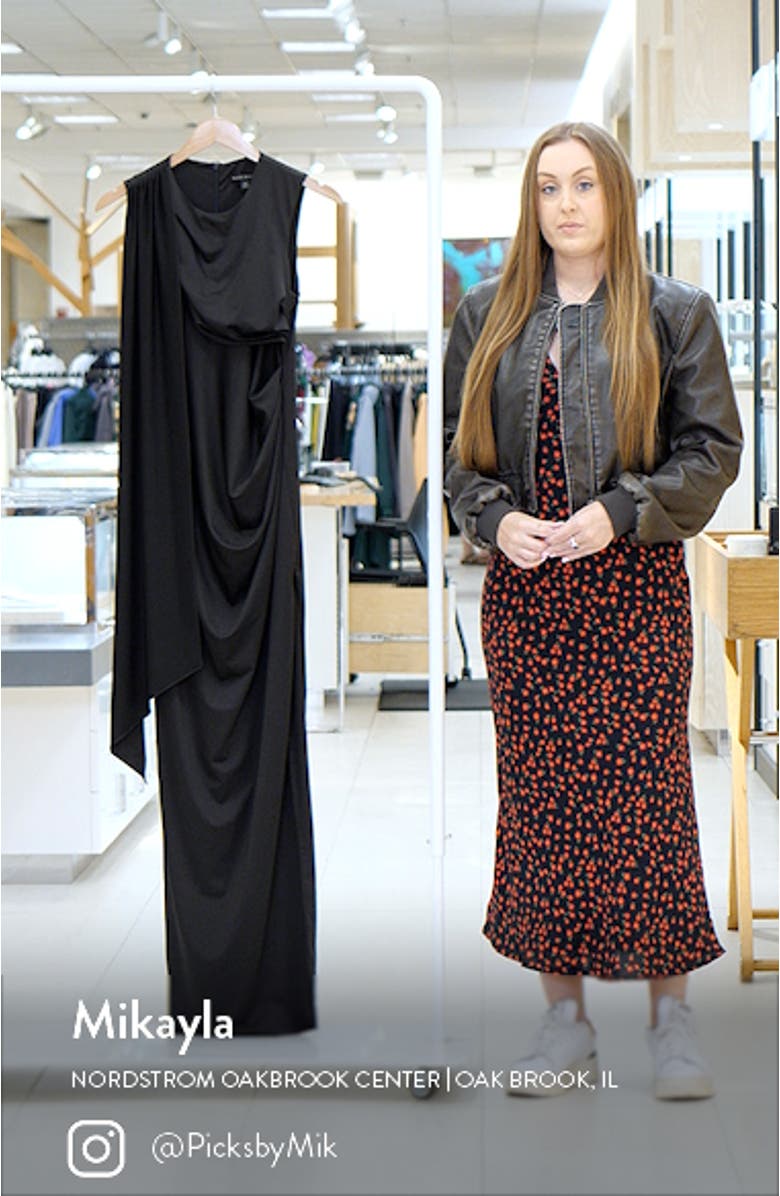 Aruna Ruched & Draped Maxi Dress, sales video thumbnail