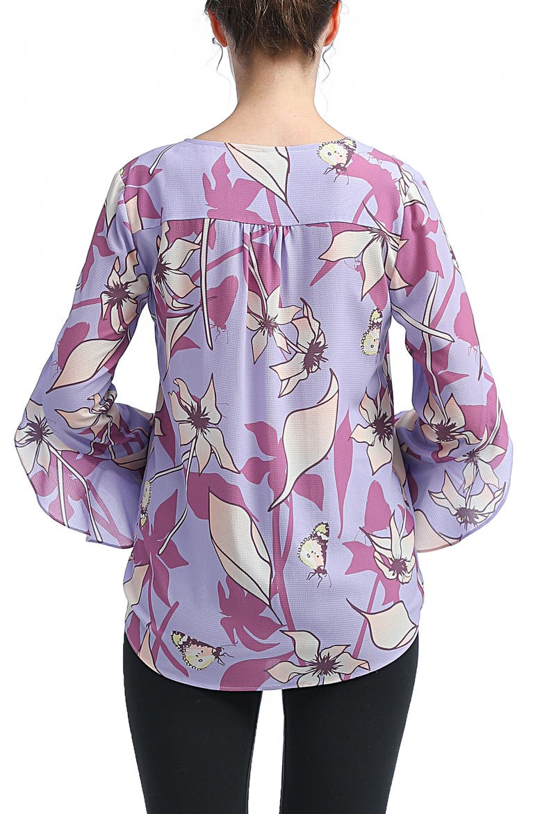 Adna Maternity/Nursing Crepe Blouse, Alternate, color, MULTICOLORED