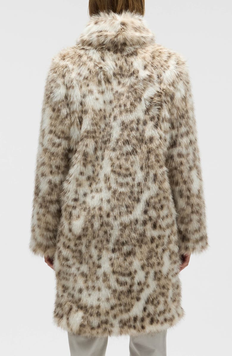 NVLT Faux Fur Longline Coat, Alternate, color, Lynx