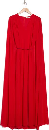 Alice + Olivia Zenaida Maxi Cape Dress | Nordstromrack