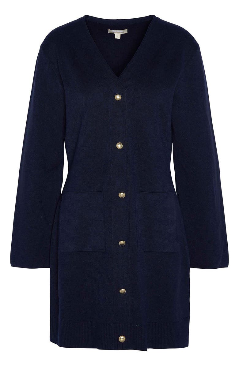 Barbour Anita Long Sleeve Sweater Dress, Alternate, color, Navy Blue