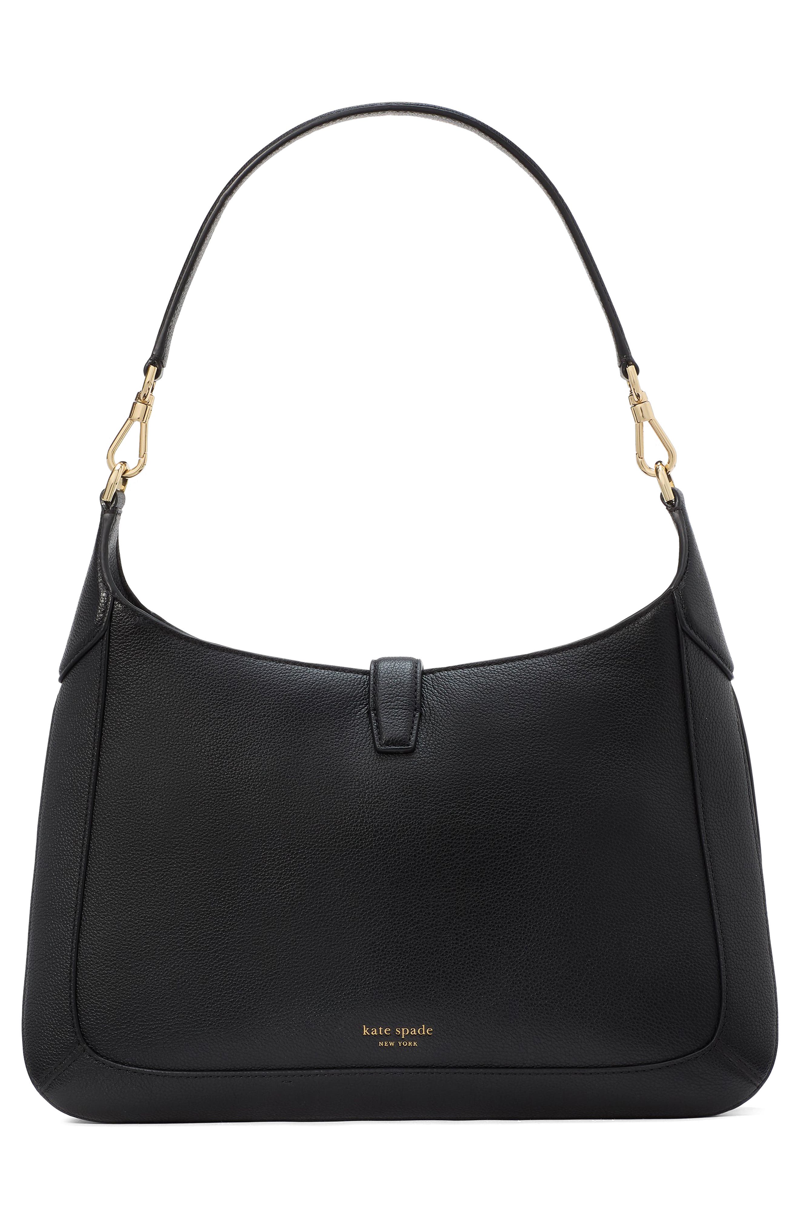 Kate Spade New York deco leather hobo bag, Alternate, color, 