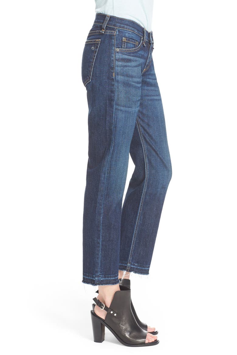 Crop Straight Leg Jeans, Alternate, color, KINGSBURY