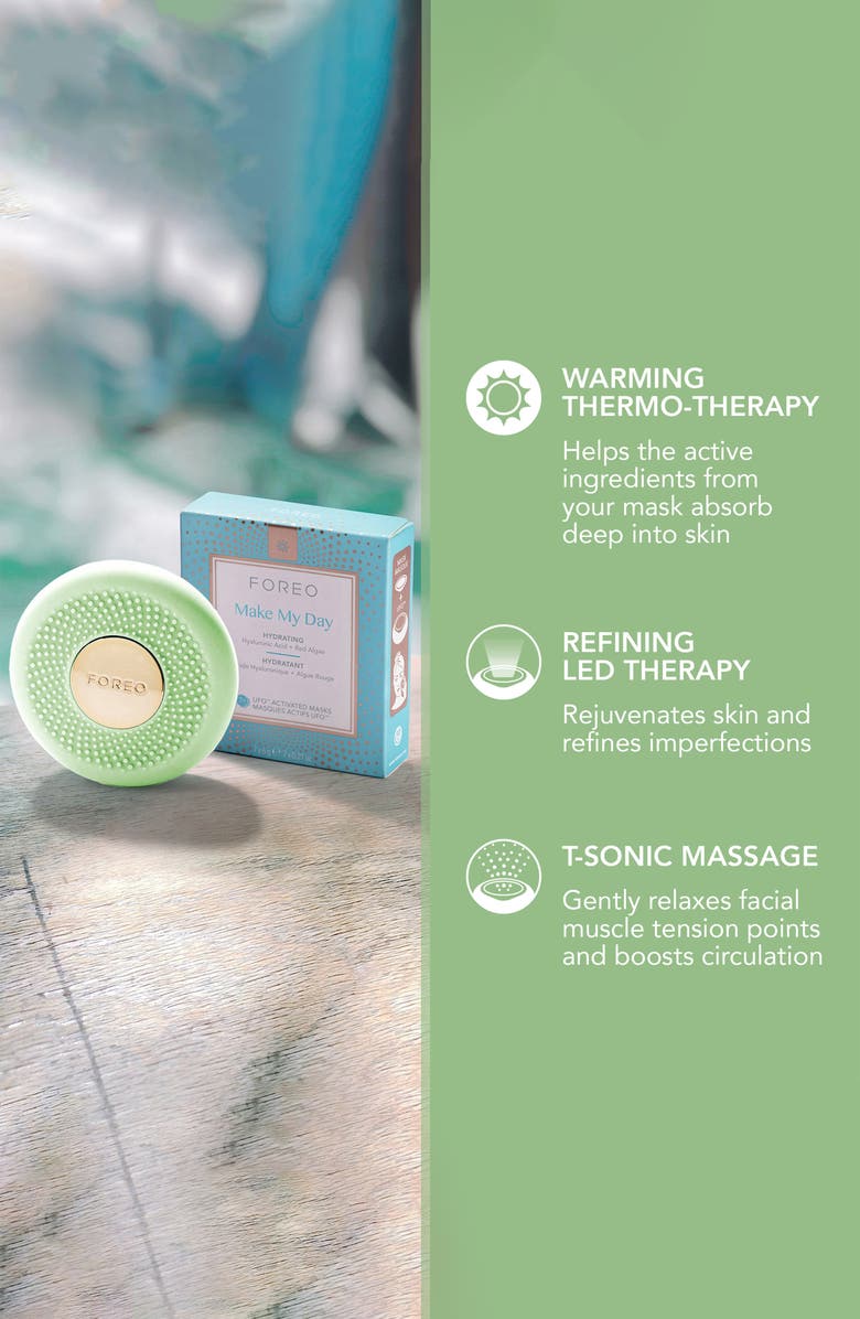 FOREO UFO<sup>™</sup> 3 go Portable Deep Hydration Facial Device, Alternate, color, Pistachio