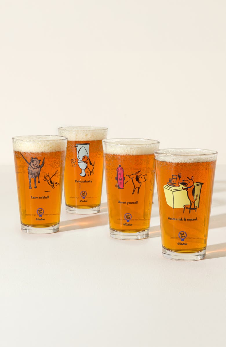 Uncommon Goods Bad Dog Wisdom Tumblers, Alternate, color, Multi