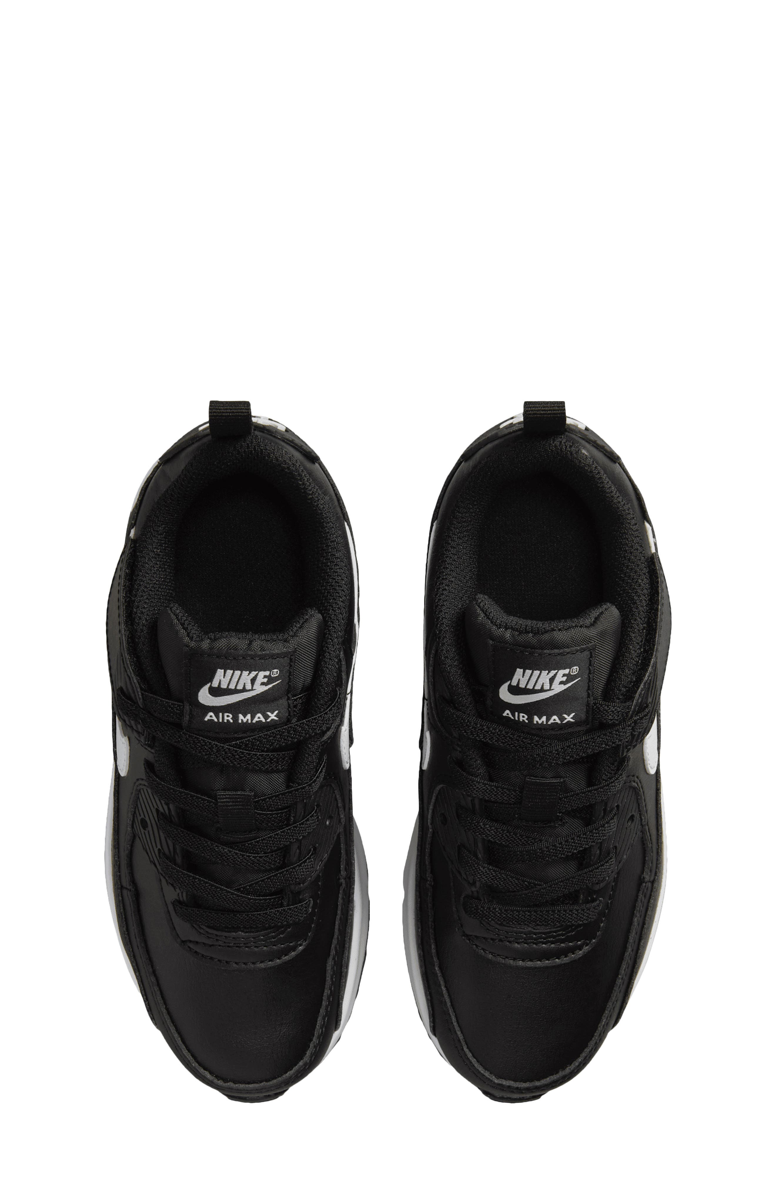 Nike Kids' Air Max 90 Sneaker, Alternate, color, Black/ Black/ White