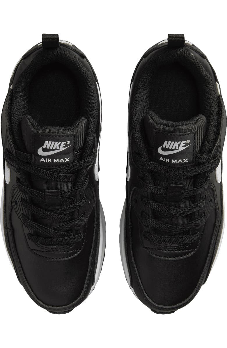 Nike Kids' Air Max 90 Sneaker, Alternate, color, Black/ Black/ White