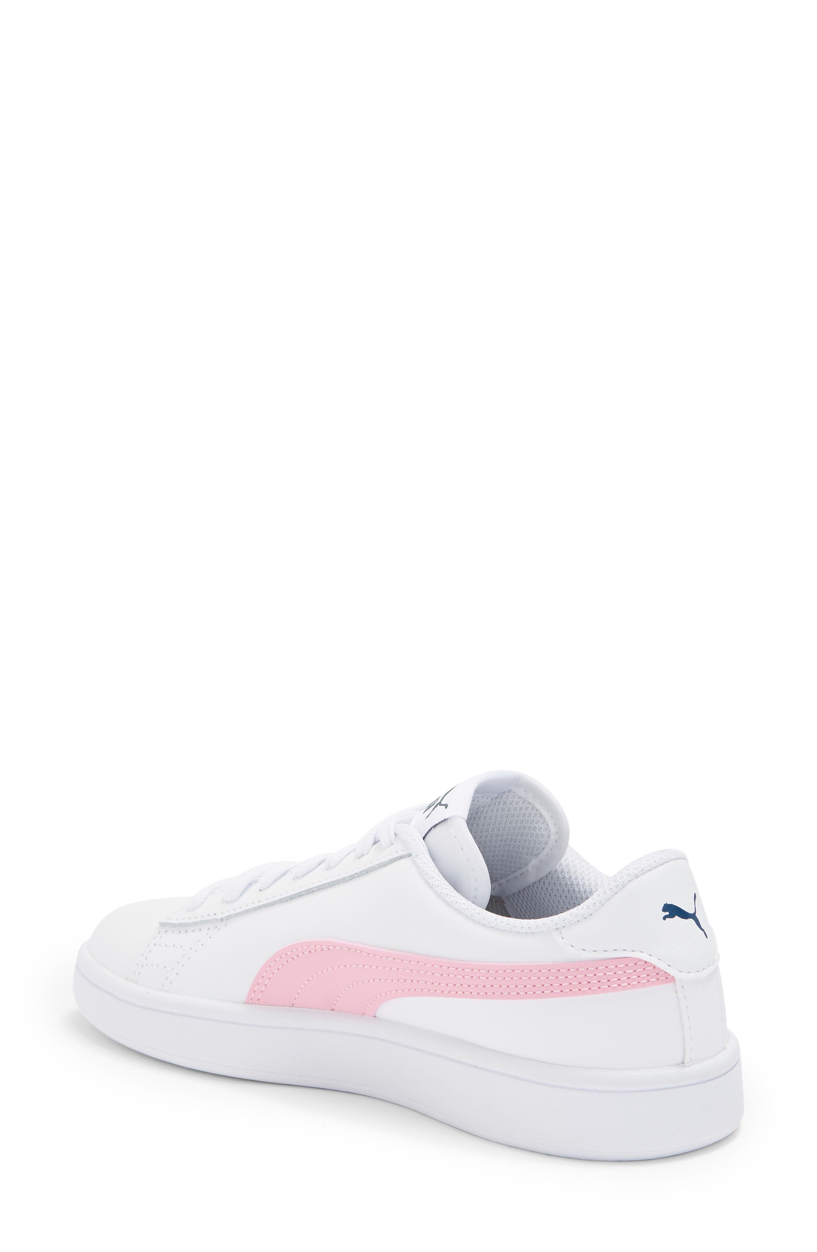 Smash V2 Sneaker, Alternate, color, PUMA WHITE-PRISM PINK