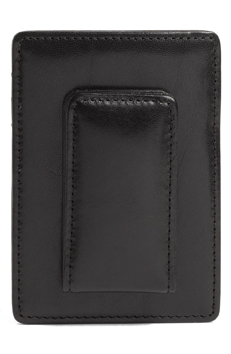 Bosca Old Leather Front Pocket Wallet, Alternate, color, Black