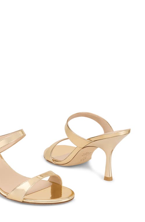 Stuart Weitzman Nudist Metallic Slide Sandal