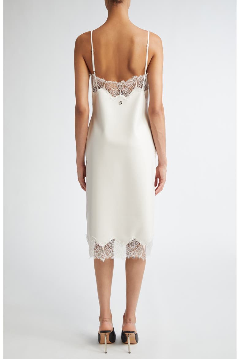 Latex & Lace Slipdress, Alternate, color, WHITE