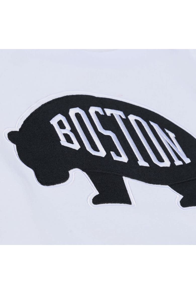 Men's Mitchell & Ness  White Boston Bruins Arctic Fleece Hoodie, Alternate, color, White