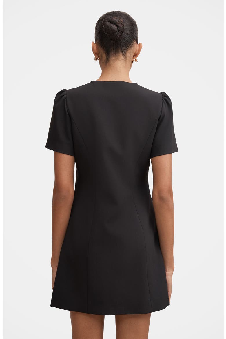 Elinda Button-Up Minidress, Alternate, color, BLACK