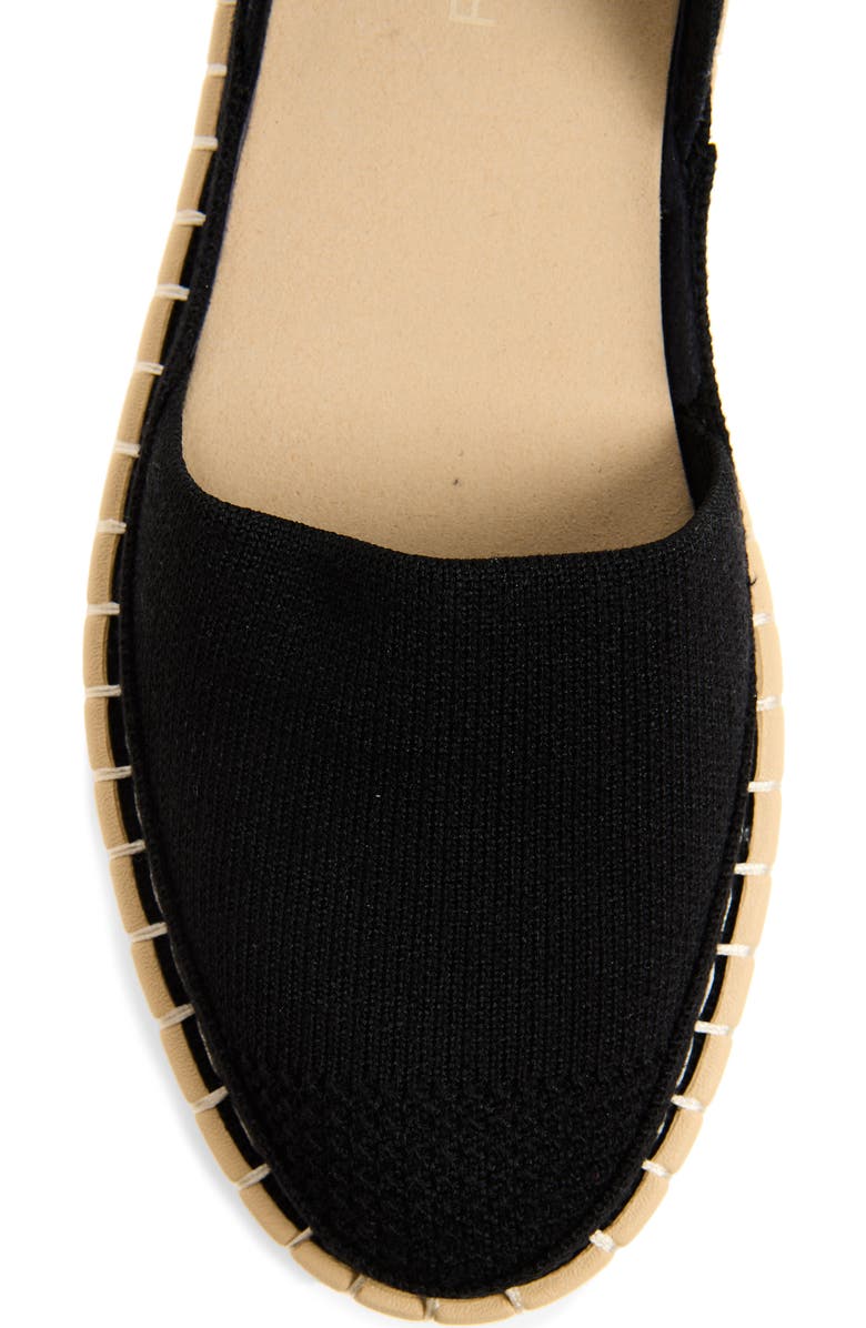 Rothy's The d'Orsay Ankle Tie Espadrille Flat, Alternate, color, Black