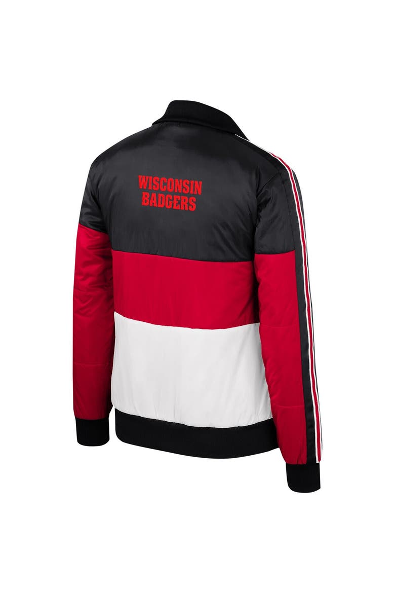 Women's The Wild Collective  Red Wisconsin Badgers Color-Block Puffer Full-Zip Jacket, Alternate, color, Red