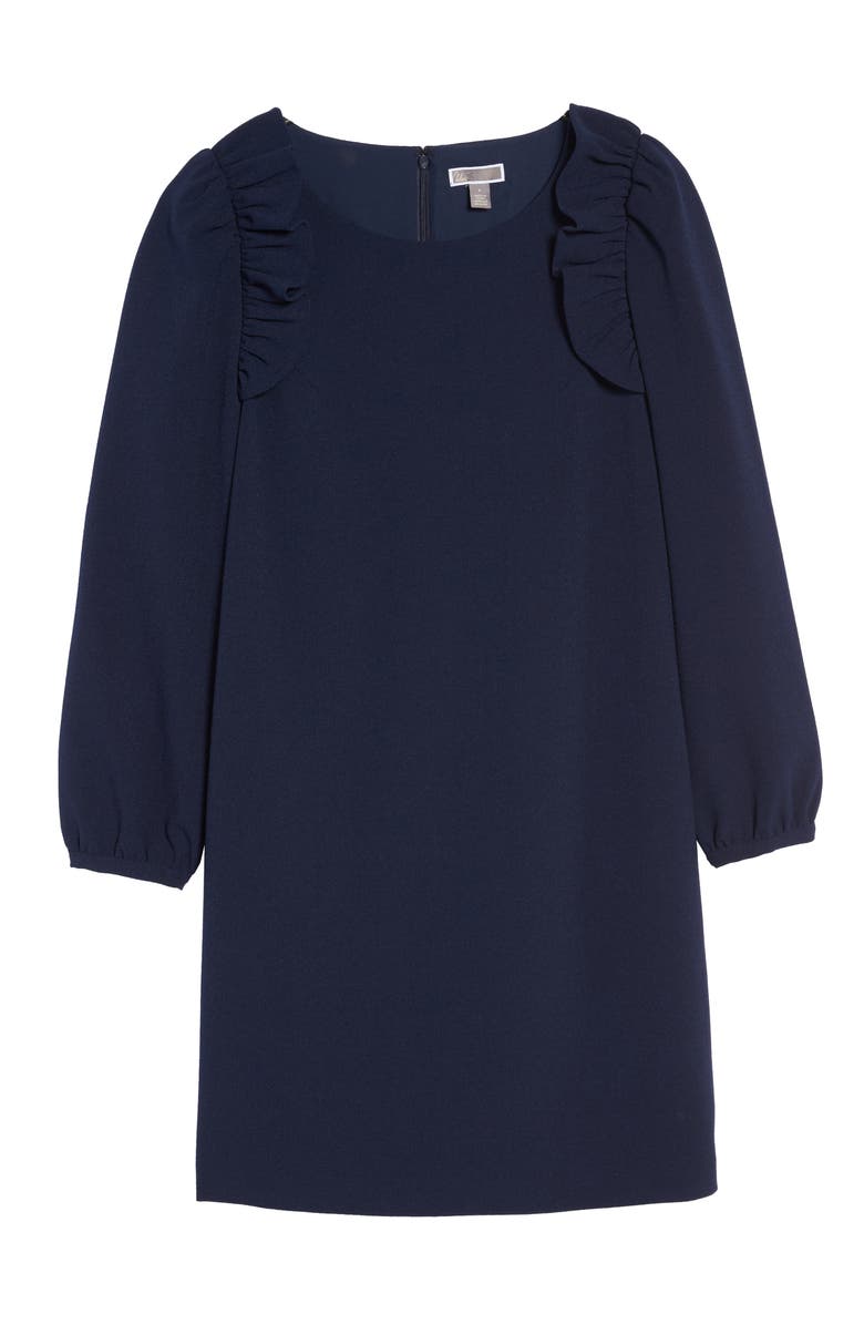 Chelsea28 Shoulder Ruffle Shift Dress, Alternate, color, 