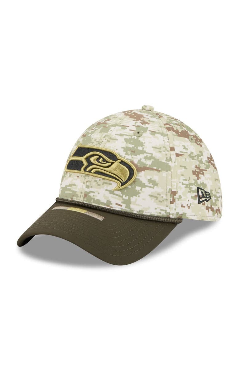 New Era Men's New Era Camo Seattle Seahawks 2025 Salute to Service 39THIRTY Flex Hat, Alternate, color, Camo