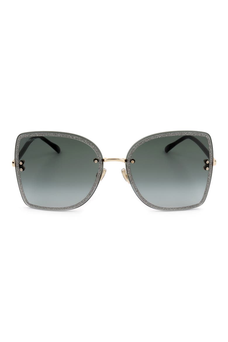 62mm Butterfly Sunglasses, Main, color, BLACK GOLD
