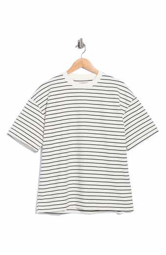 Horizontal Striped Crewneck T-Shirt