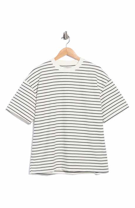 Horizontal Striped Crewneck T-Shirt