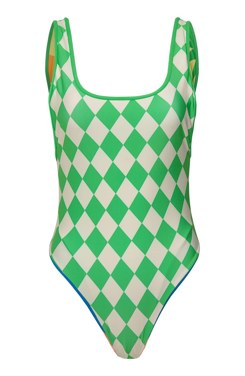 Maaji Supreme Reversible One-Piece Swimsuit, Alternate, color, Open Pink