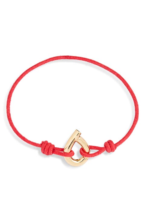 Waxed Cotton Cord Bracelet