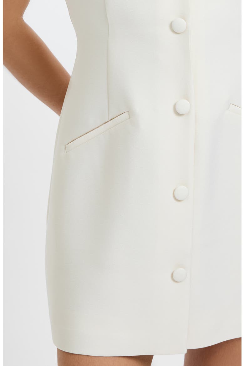 Taffeta Structured Minidress, Alternate, color, 16-PARCHMENT
