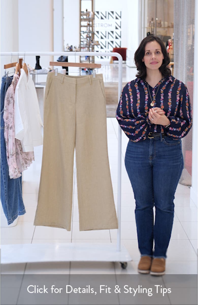 Howard Linen Wide Leg Pants, sales video thumbnail