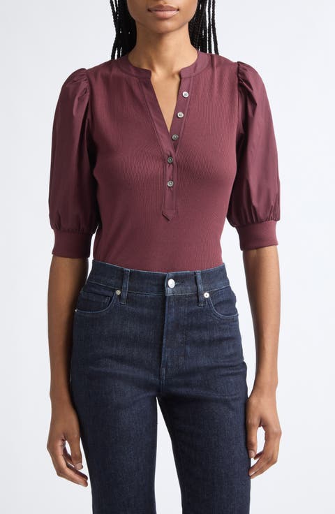 Coraleet Puff Shoulder Top