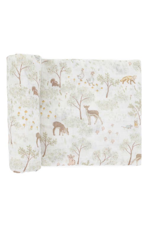 Little Unicorn Cotton Muslin Swaddle Blanket In Multi