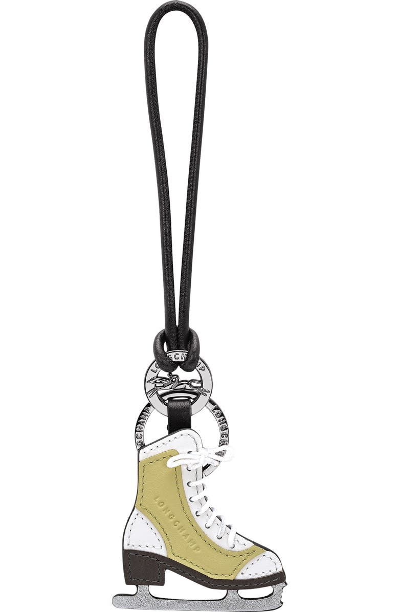 Longchamp Ice Skate Bag Charm, Main, color, Pistachio