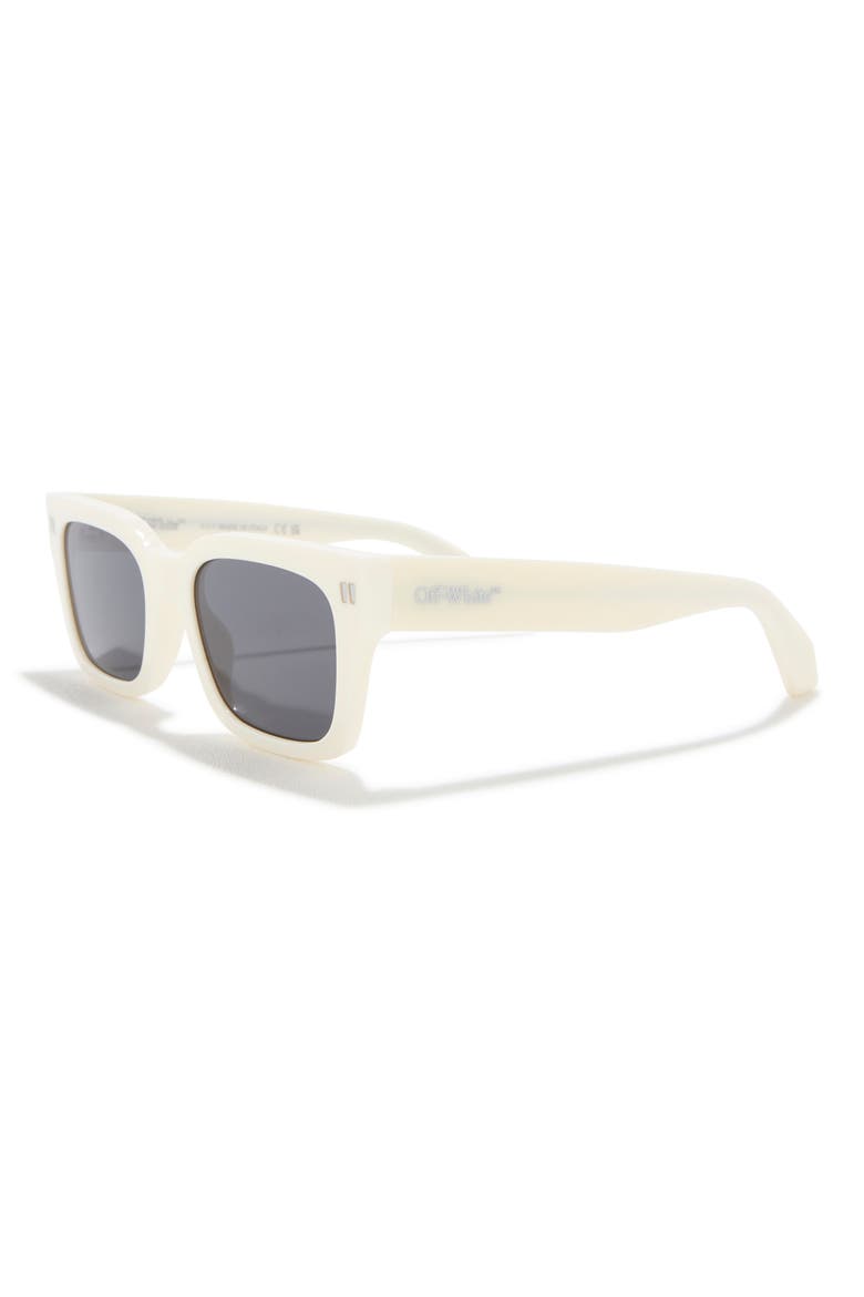 Midland 53mm Square Sunglasses, Alternate, color, OFF WHITE/ DARK GREY