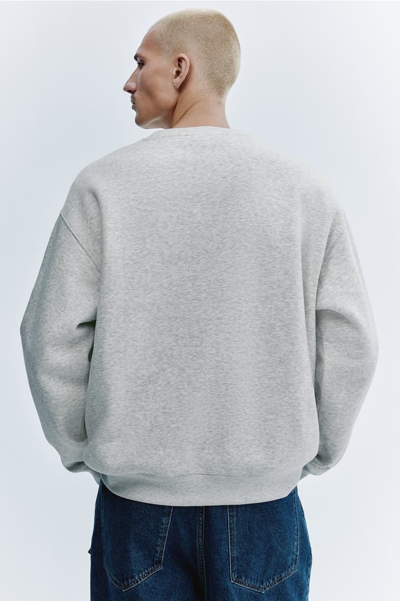 Relaxed Fit Embroidery-motif Sweatshirt, Alternate, color, Gray/Slow Gardening Club