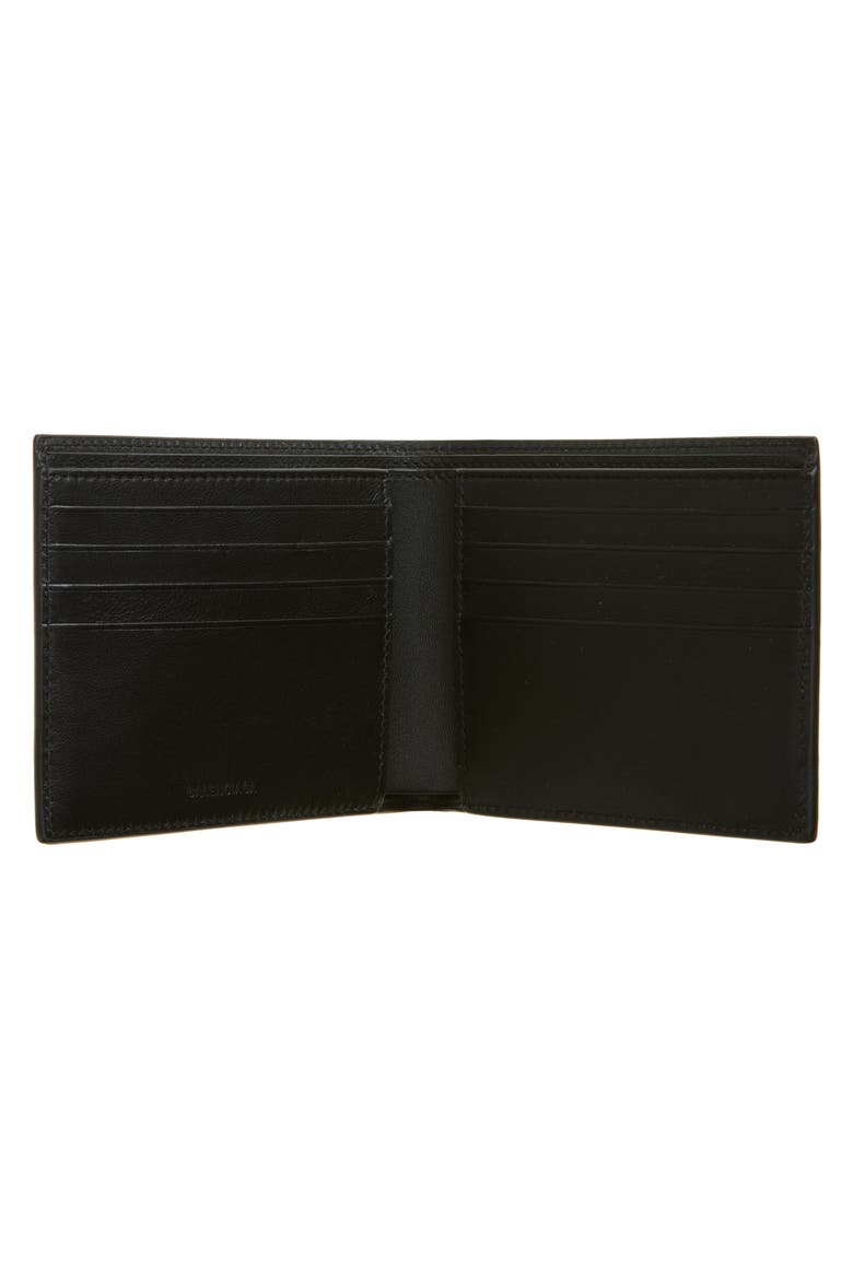 Signature Logo Square Fold Wallet, Alternate, color, BLACK/ LIGHT PAPER