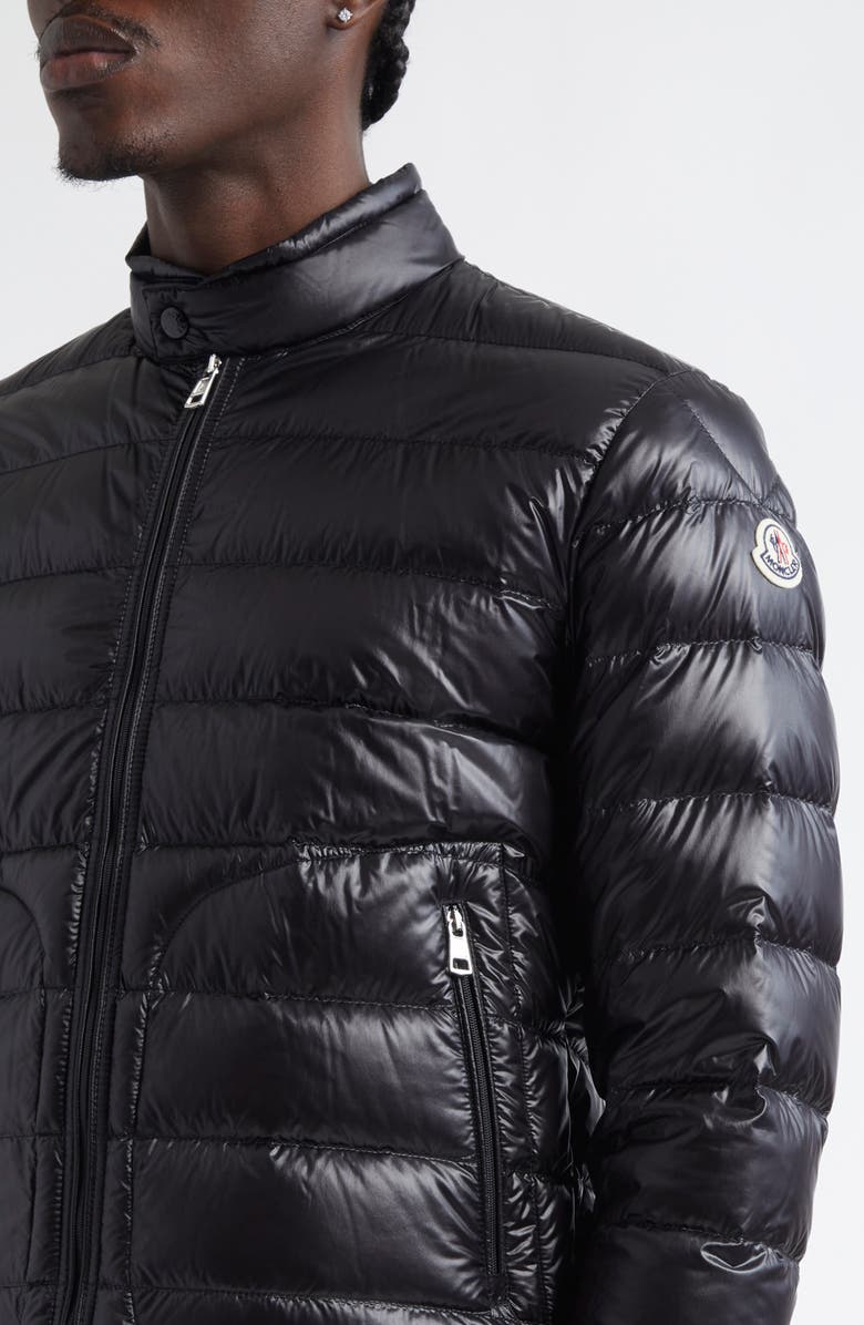 Moncler Acorus Down Jacket, Alternate, color, Black/ Black