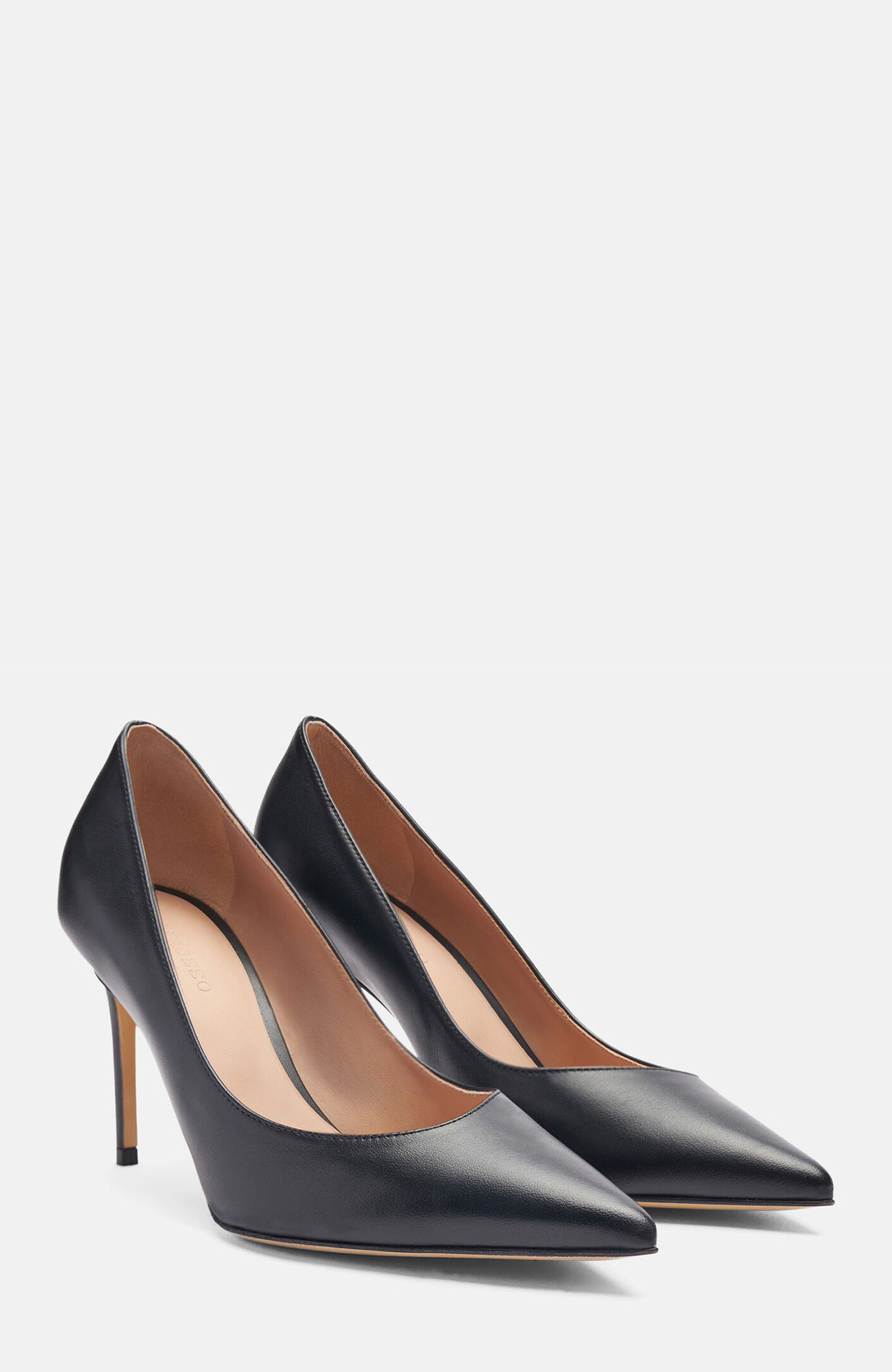 SCAROSSO Greta High Heels, Main, color, Black - Calf