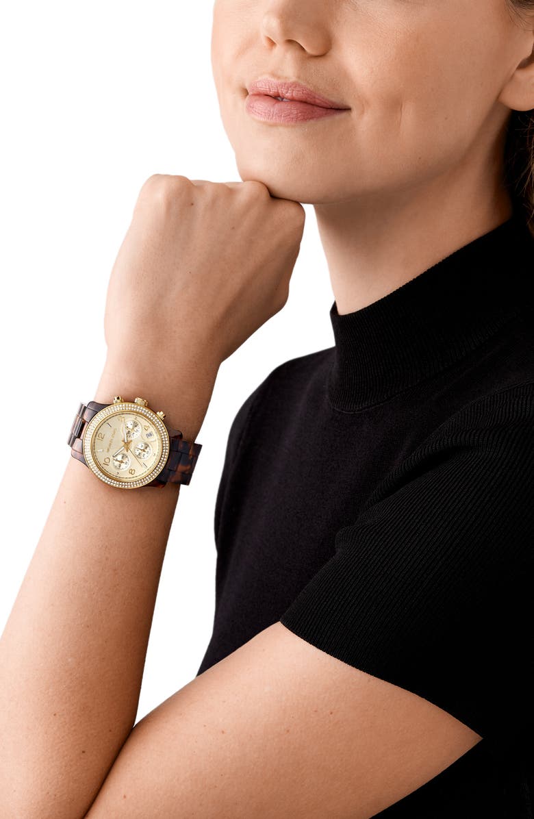 Michael Kors Runway Chronograph Bracelet Watch, 38mm, Alternate, color,